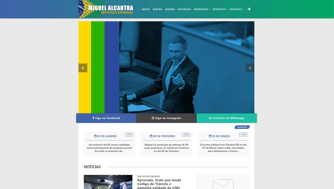 Site de notícias modelo 01