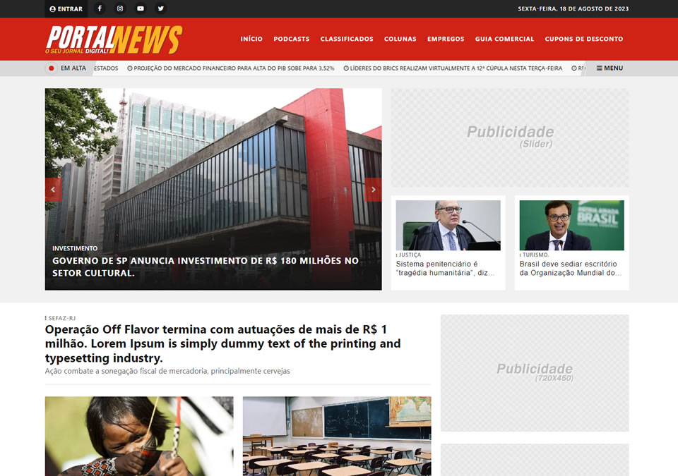 Site de notícias modelo 02