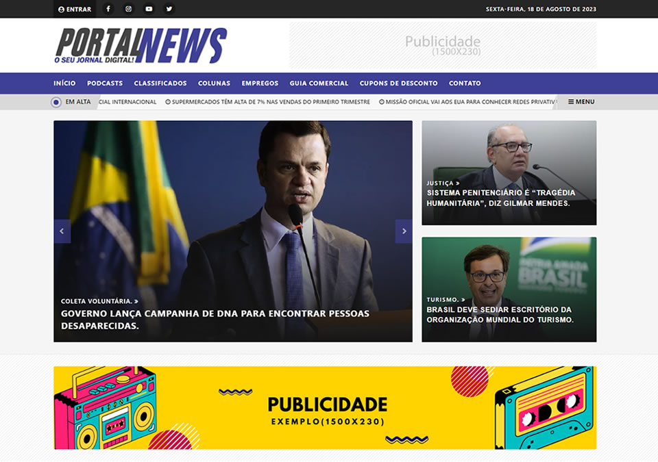 Site de notícias modelo 03