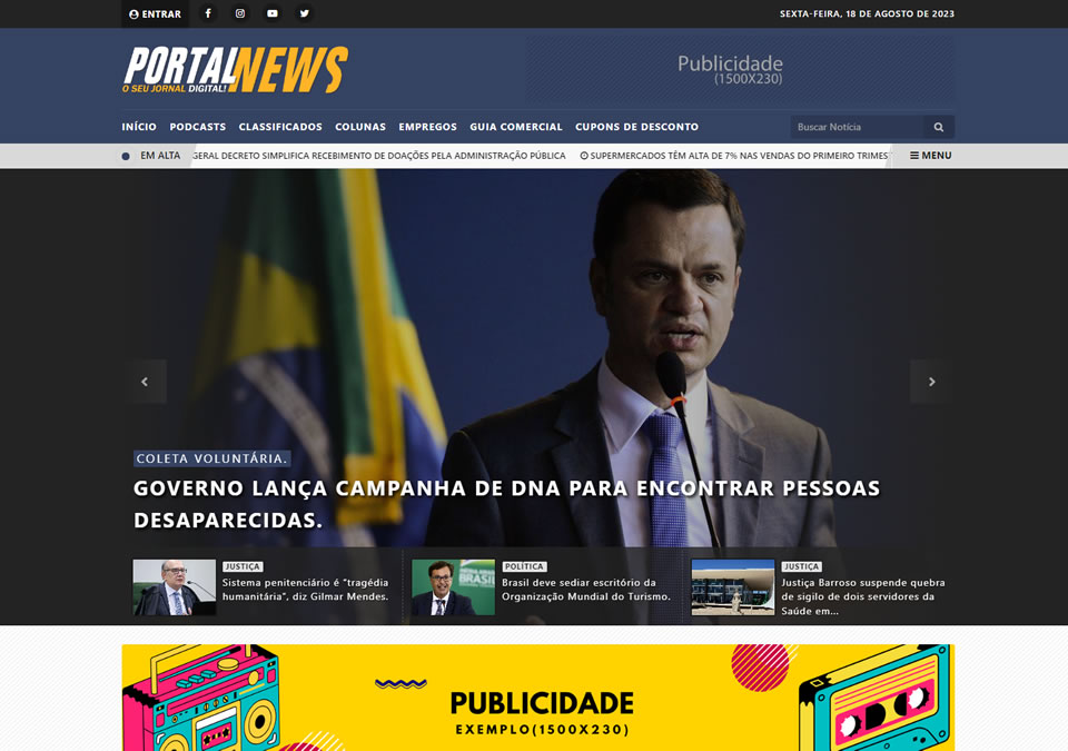 Site de notícias modelo 04