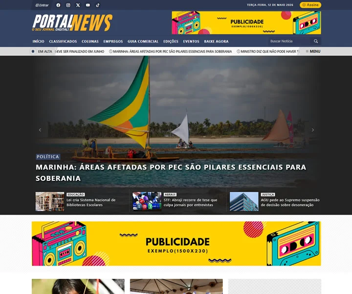 Site de notícias modelo 01