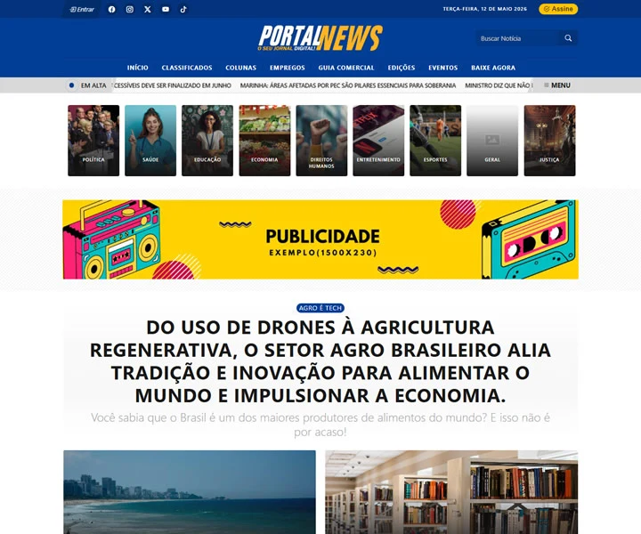 Site de notícias modelo 01