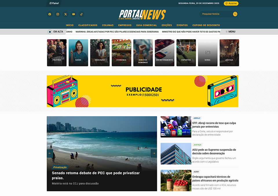 Site de notícias modelo 06