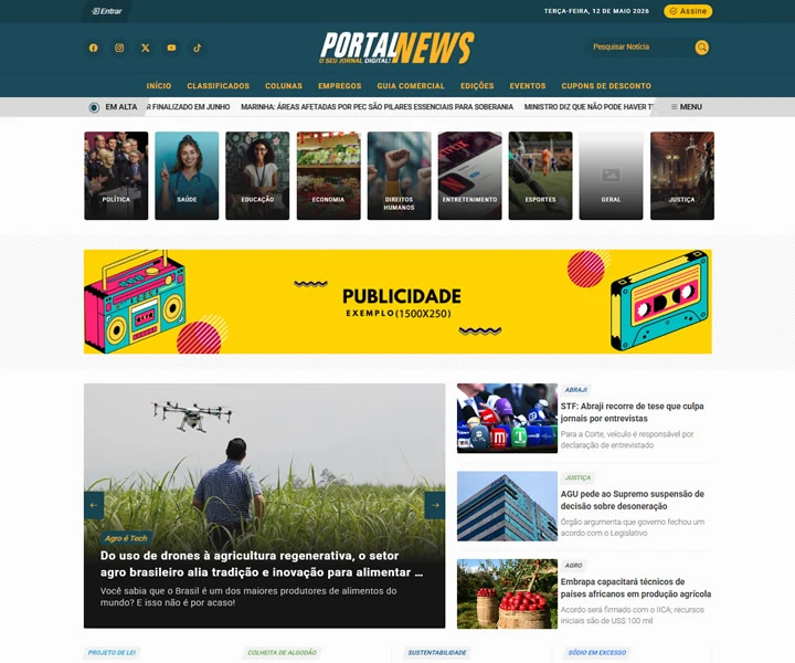 Site de notícias modelo 01